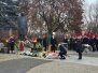 Oddanie chaołdu Odkrywcy Polskiej Miedzi pod pomnikiem Jana Wyżykowskiego w Lubinie (4 grudzie 2022 r)